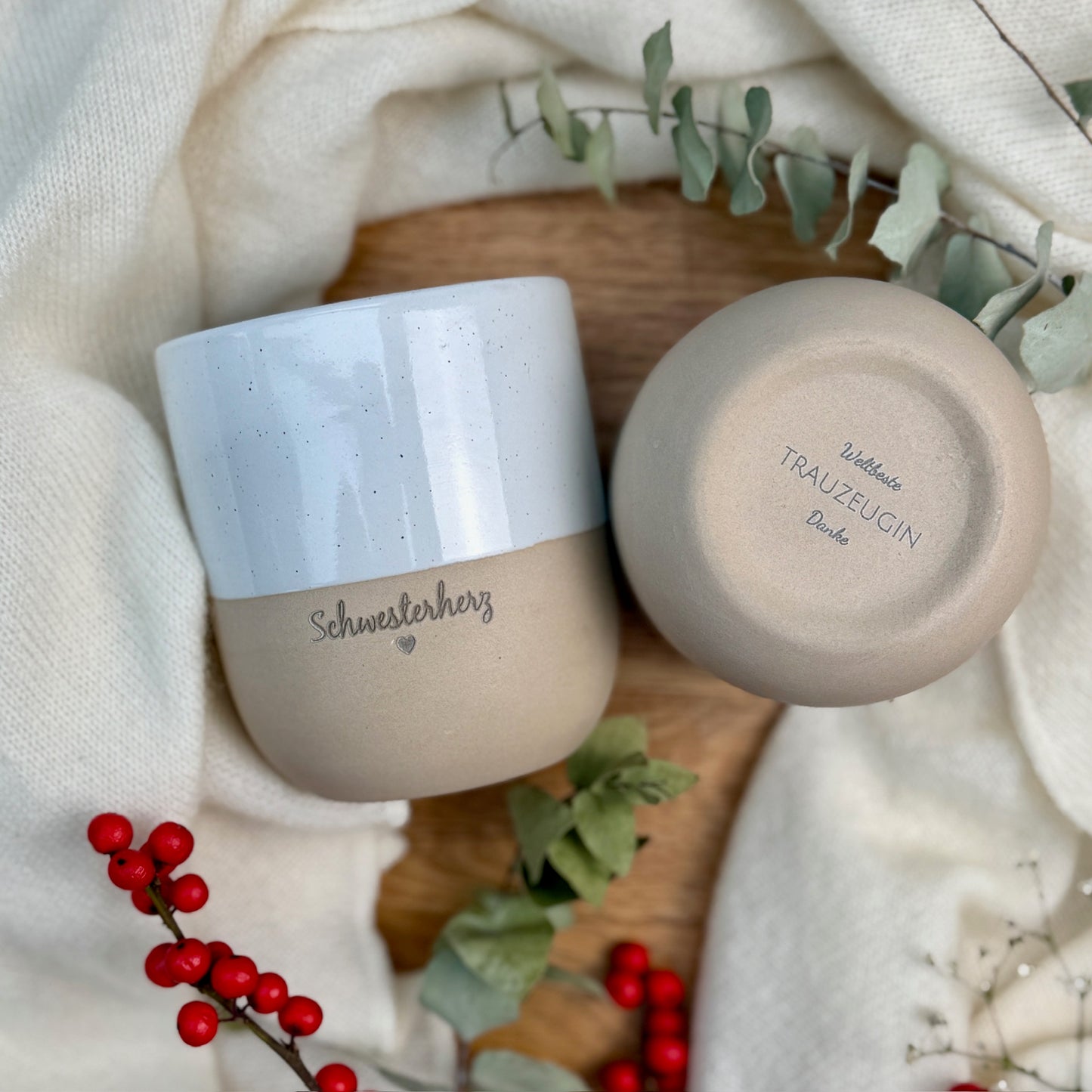 Becher - Trauzeugin fragen