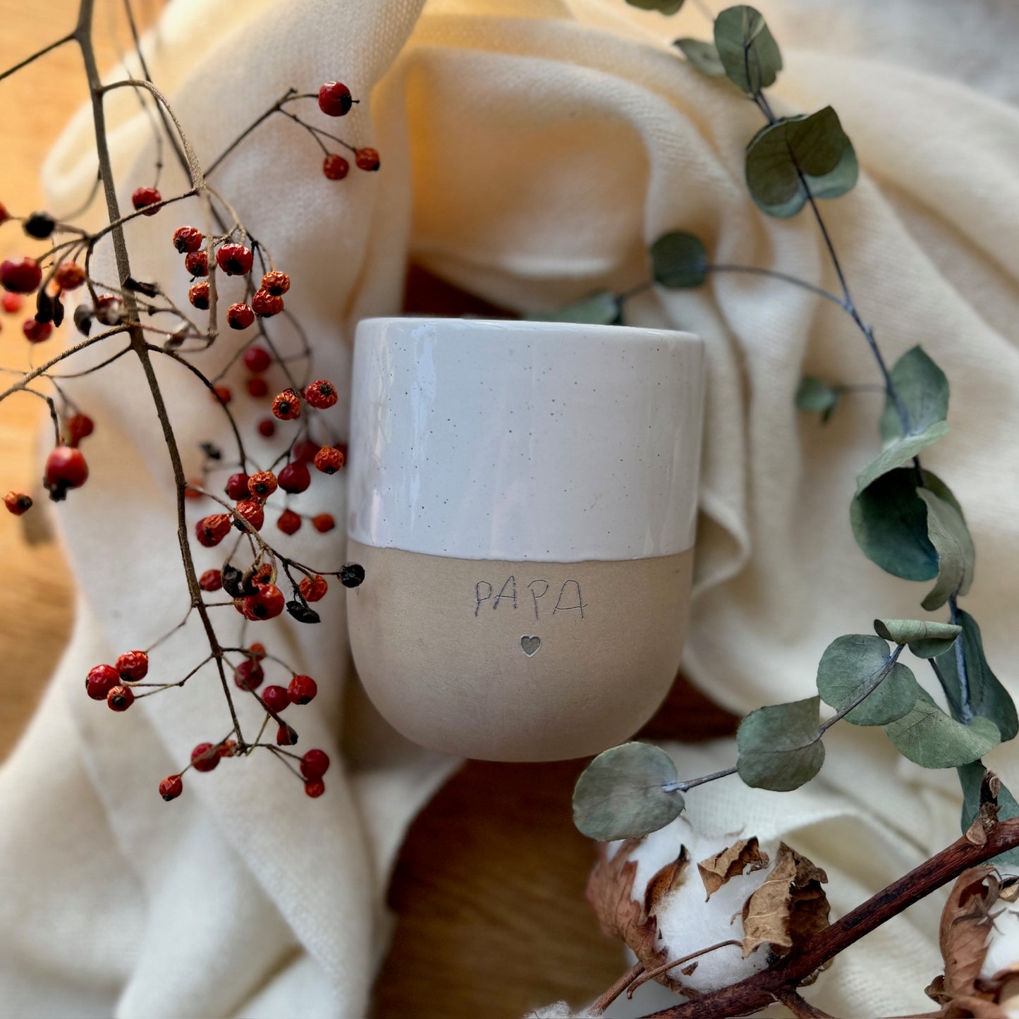 DIY Kinderhandschrift Becher