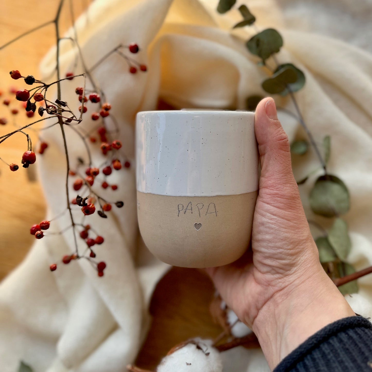 DIY Kinderhandschrift Becher