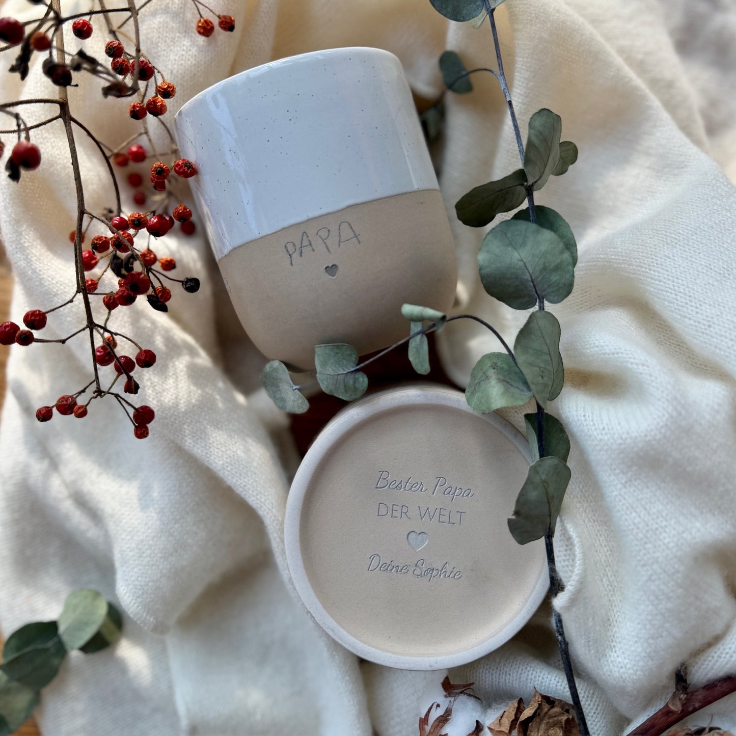 DIY Kinderhandschrift Becher