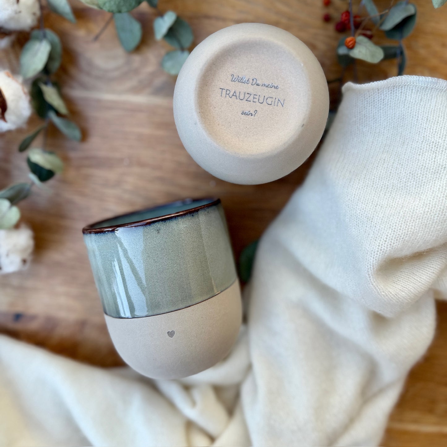 Becher - Trauzeugin fragen