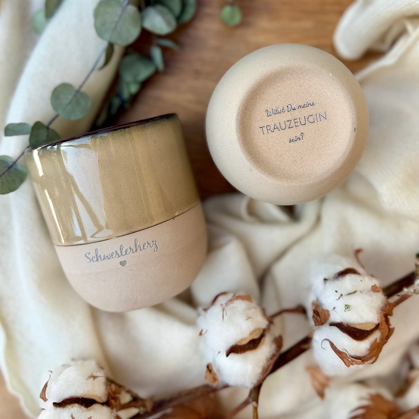 Becher - Trauzeugin fragen