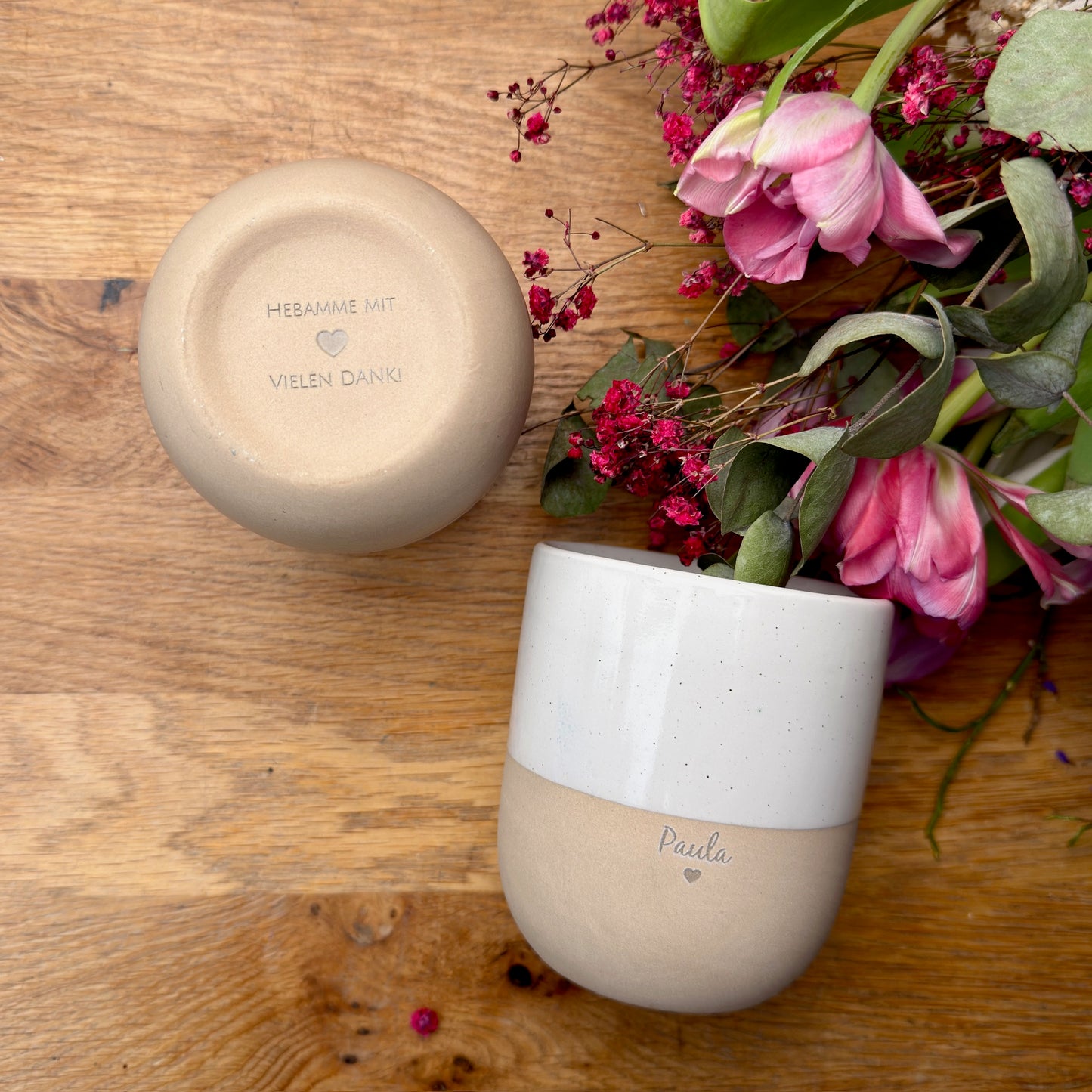 Personalisierte Tasse als Abschiedsgeschenk für Erzieherin